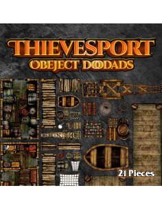 Terreno y Ciudad Pirata Doble Cara Arcknight 21 Piezas DnD 2