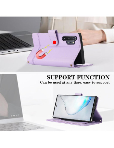 Funda Dswteny para Samsung Galaxy Note 10 Plus Púrpura