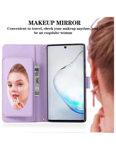 Funda Dswteny para Samsung Galaxy Note 10 Plus Púrpura