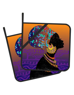 Juego de 2 Agarraderas de Cocina Gearsly Resistente al Calor