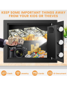 Caja Fuerte a Prueba de Fuego Sapekity 34L con Teclado Digital 2