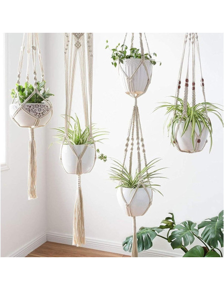 Cuerda de Algodón Natural ZOENHOU 50 m 6.35 mm Blanca