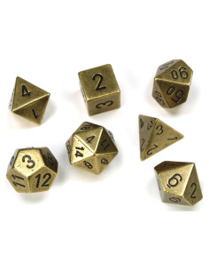 Juego de Dados Chessex D&D - 7 Dados Poliedricos 16mm