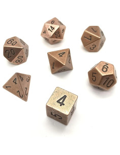 Juego de Dados Chessex D&D - 7 Dados Poliedricos 16mm 2
