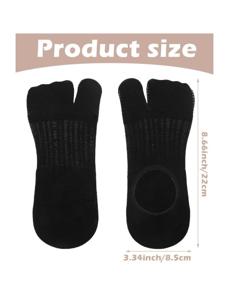 Geyoga 6 Pares Calcetines Tabi de Algodón para Mujeres