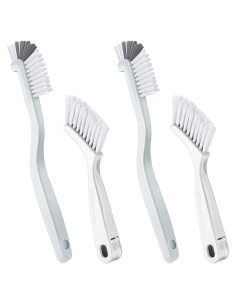 Conjunto de 4 Cepillos de Limpieza Patelai Blanco 2 en 1