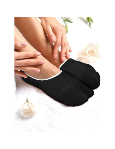 Geyoga 6 Pares Calcetines Tabi de Algodón para Mujeres