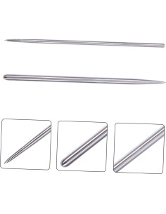 Kit de Modelado de Arcilla 2 Pcs Acero Inoxidable EXCEART 2