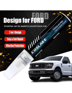 Pintura de Retoque COSLAKE 12ml Negro Metálico Agate para Ford 2