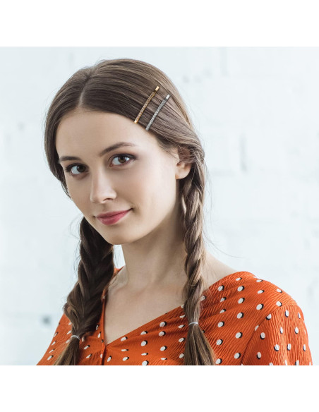 12 Horquillas de Pelo SUMAJU con Rhinestone - 6 cm Multicolor