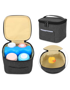 Bolsa de Enfriamiento de Leche Materna Luxja Negra - Capacidad 4 Botellas 120-150 ml