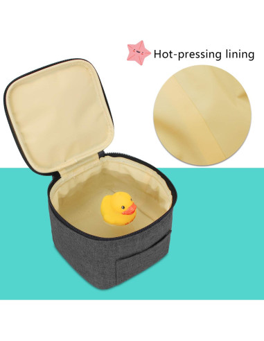 Bolsa de Enfriamiento de Leche Materna Luxja Negra - Capacidad 4 Botellas 120-150 ml