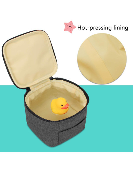 Bolsa de Enfriamiento de Leche Materna Luxja Negra - Capacidad 4 Botellas 120-150 ml