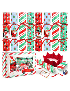 Paquete de 8 Favores de Mesa de Navidad LEASEN con Regalos