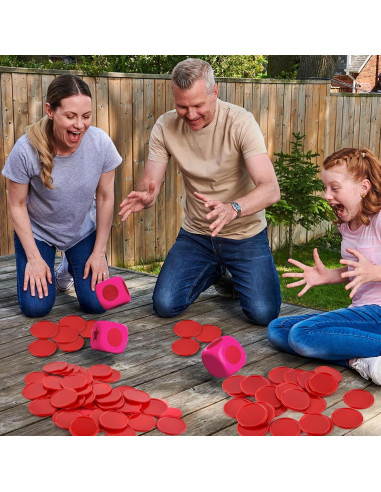 Fichas de Bingo Coopay 1000 Piezas 2,54 cm Rojas