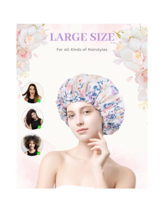 Gorro de Ducha Impermeable Aquior Doble Capa Reutilizable 2