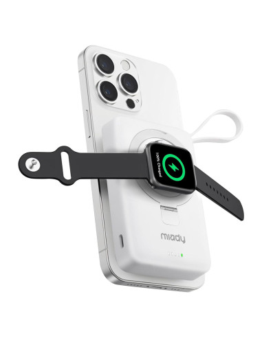 Banco de Poder Magnético Miady 10000mAh Carga Rápida 35W