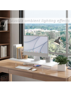 Soporte Elevado para Monitor LA QUEENIE con Luz LED Blanco 2