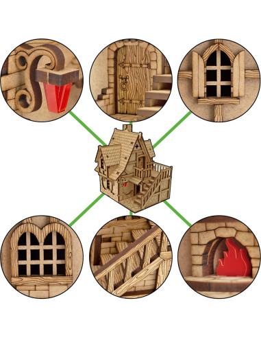 Terreno Modular TowerRex para D&D y Wargaming 28mm