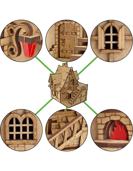 Terreno Modular TowerRex para D&D y Wargaming 28mm