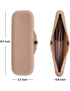 Estuche de Silicona para Brochas de Maquillaje Samilalago 2