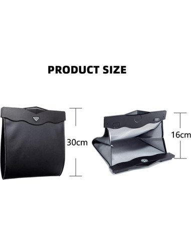 Bolsa de Basura para Auto AOWIS con LED Inteligente Impermeable