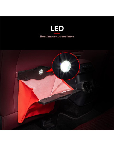 Bolsa de Basura para Auto AOWIS con LED Inteligente Impermeable