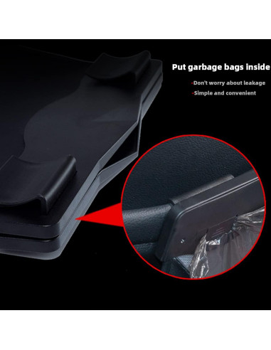 Bolsa de Basura para Auto AOWIS con LED Inteligente Impermeable