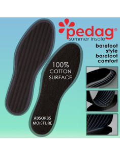 Plantillas Pedag Summer Negro para Mujeres EU 35 - Absorbe Sudor 2