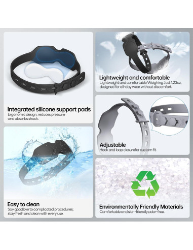 Correa Ajustable para Rodilla CJing - Soporte Tendón Patelar Negro