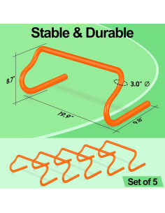 Equipo de Entrenamiento de Agilidad SMTPDT - 5 Vallas y 10 Conos 2