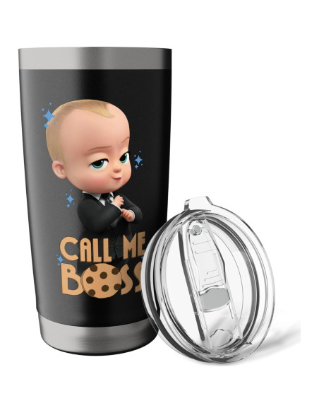 Taza Aislada DreamWorks El Jefe de los Bebés 591 ml Negra Taza Aislada DreamWorks El Jefe de los Bebés 591 ml Negra