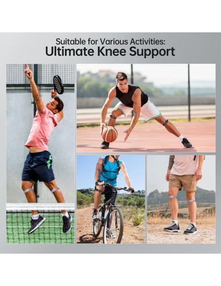 Correa Ajustable para Rodilla CJing - Soporte Tendón Patelar Negro