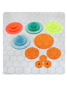 Tokens de Monstruo C4Labs Paquete de 30 Colores Múltiples