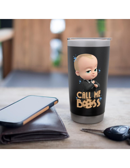 Taza Aislada DreamWorks El Jefe de los Bebés 591 ml Negra Taza Aislada DreamWorks El Jefe de los Bebés 591 ml Negra