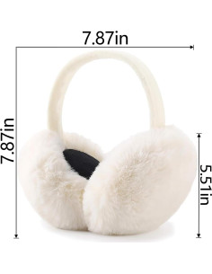 Orejeras de Invierno Piel Sintética LCXSHYE Plegables Cálidas 2