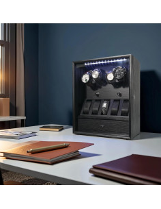 Winder de Reloj ORYX para 4 Relojes Automáticos con 5 Soportes 2