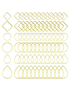120 Aros para Pendientes Ximalun - Hipoalergénicos Dorados