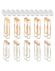 NBEADS 20 Juegos de Marcadores DIY Platino y Oro Claro