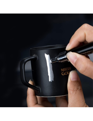 Marcador Cromado Líquido ZEYAR con Puntas Dobles 0.7mm y 2mm