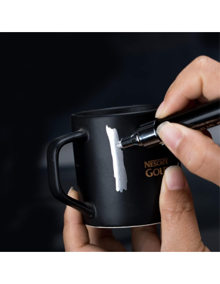 Marcador Cromado Líquido ZEYAR con Puntas Dobles 0.7mm y 2mm