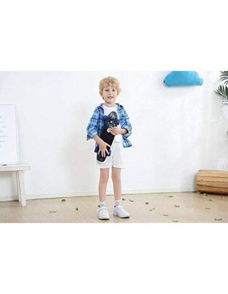 Mini Skateboard SK8MEMO Azul 43 cm para Niños Principiantes