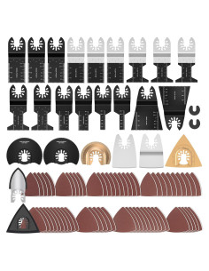 Kit de Cuchillas Oscilantes 87Pcs Kyoffiie para Metal y Madera