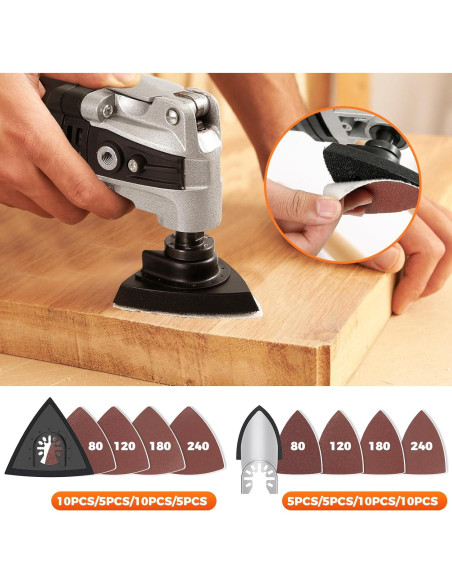 Kit de Cuchillas Oscilantes 87Pcs Kyoffiie para Metal y Madera