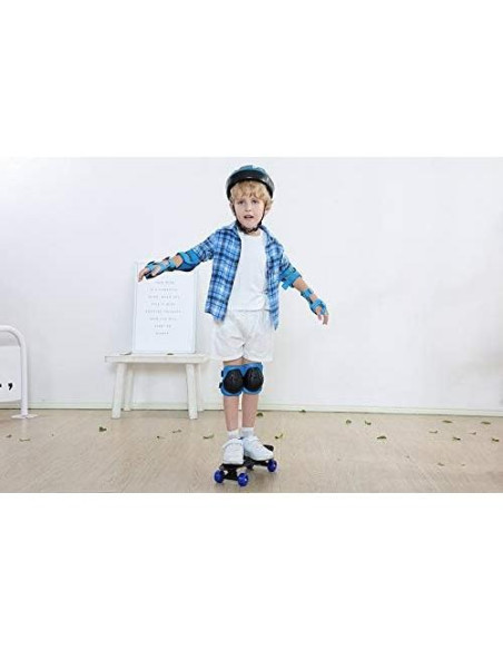 Mini Skateboard SK8MEMO Azul 43 cm para Niños Principiantes