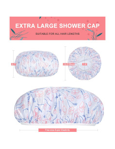 Gorro de Ducha Reutilizable Gootty Grande Triple Capa 34cm 2