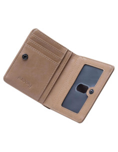 Billetera RFID Compacta Alldaily para Mujeres Beige