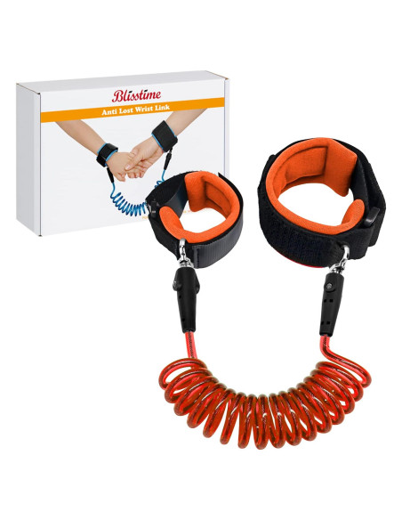 Enlace de Muñeca Antipérdida Blisstime 1.5m Naranja