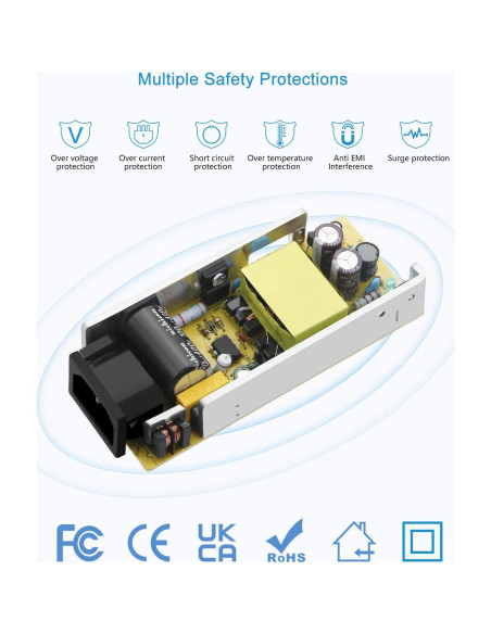Adaptador de Alimentación 12V 6A ALITOVE Transformador 72W