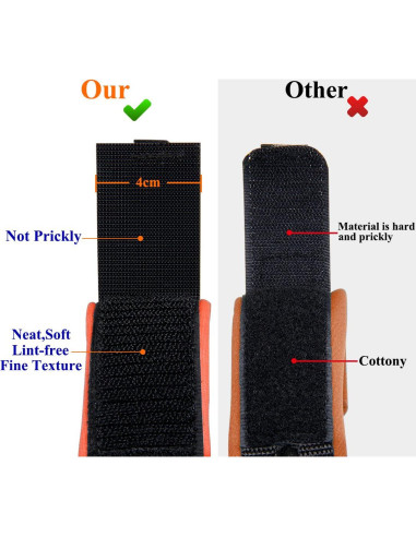 Enlace de Muñeca Antipérdida Blisstime 1.5m Naranja